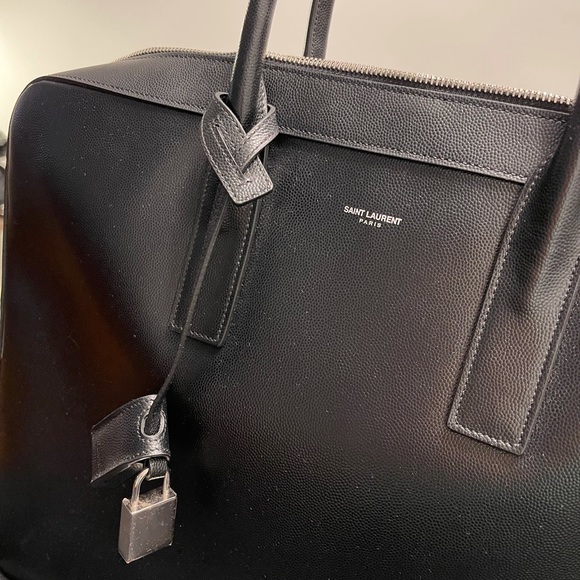 COPY - MUSEUM SMALL FLAT BRIEFCASE TEXTURED LEATHER - Picture 10 of 13